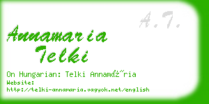 annamaria telki business card